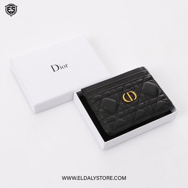 Dior Caro Freesia Card Holder For Women