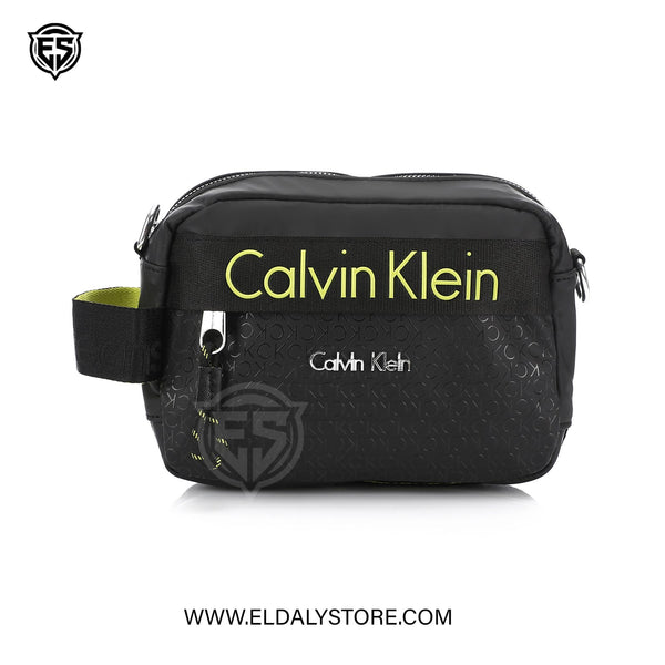 Calvin Klein Jeans Mono Crossbody Bag – Black/Lime