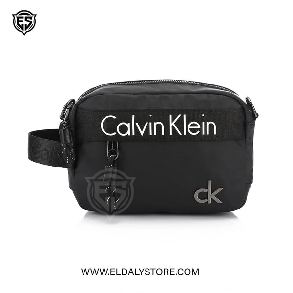 Calvin Klein Jeans Men’s Black Nylon Crossbody Camera Bag