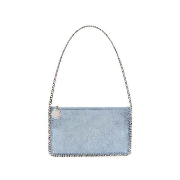STELLA MCCARTNEY Falabella Pochette in Faux Shaggy Deer Blue