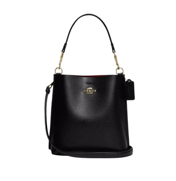 Coach Mollie Bucket Bag 22 Leather Black