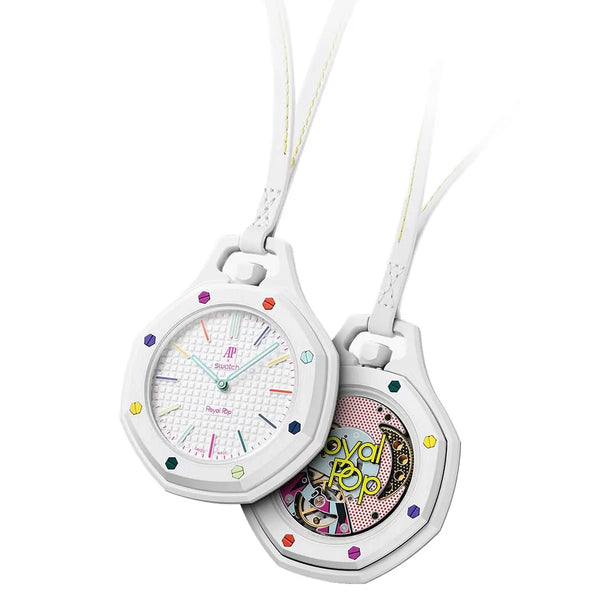 Audemars Piguet x Swatch Royal Pop Huit Blanc Unisex White Pocket Watch
