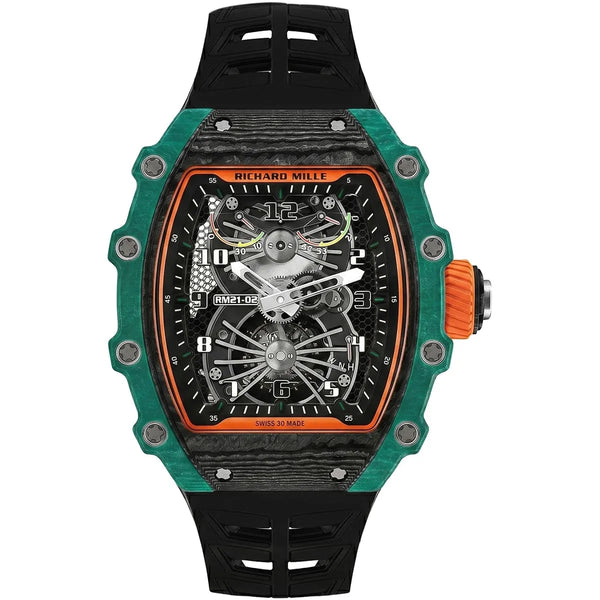 Richard Mille Men’s RM 21-02 Aerodyne Green Carbon TPT Watch