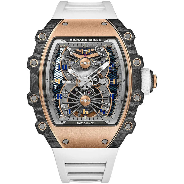 Richard Mille Men’s RM 21-01 Limited Edition Carbon TPT & Rose Gold Watch