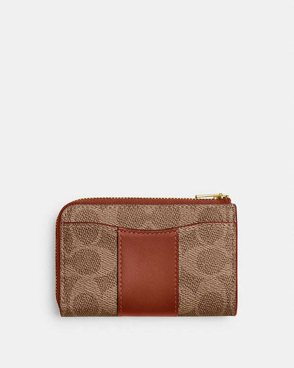 Coach Essential L-Zip Key Case In Signature Canvas