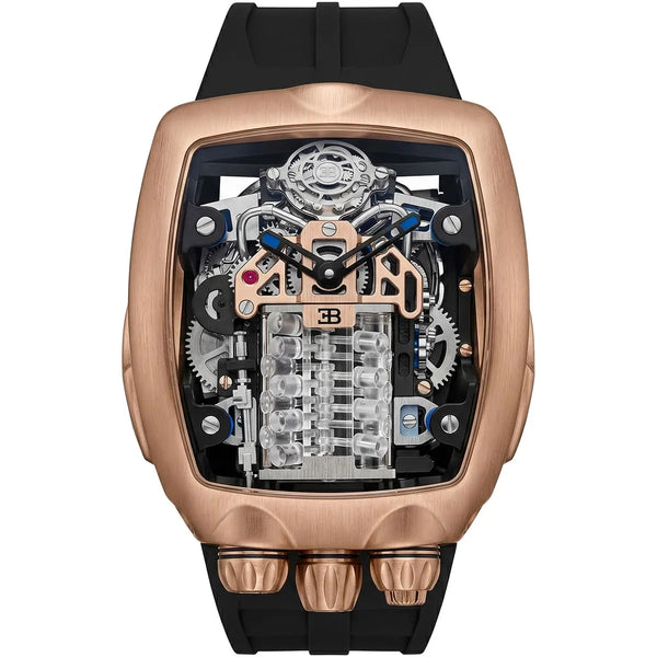 Bugatti Jacob & Co. Men’s Chiron Tourbillon Rose Gold-Tone Watch