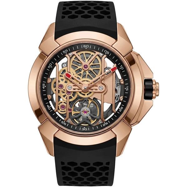 Jacob & Co. Men’s Epic X Rose Gold-Tone Skeleton Watch