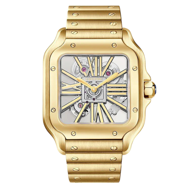 Cartier Santos Skeleton Super Clone Swiss Machine (41.9mm x 35.1mm)