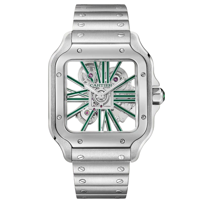 Cartier Santos Skeleton Super Clone Swiss Machine (41.9mm x35.1mm)