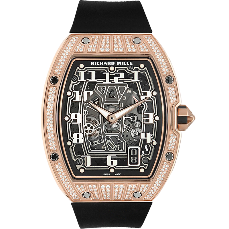 Richard Mille RM67-01 Automatic Winding Extra-Thin Medium Diamond Super Clone Swiss Machine (47.52mm x 38.7mm)