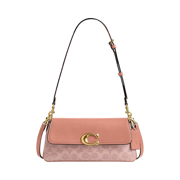 Coach Jet Shoulder Bag Pink in Signature Canvas