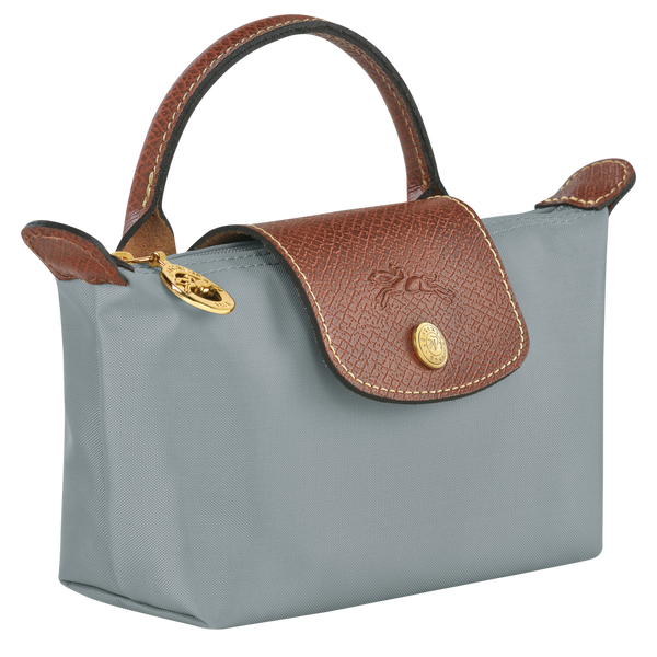 Le Pliage Original Pouch with handle Steel