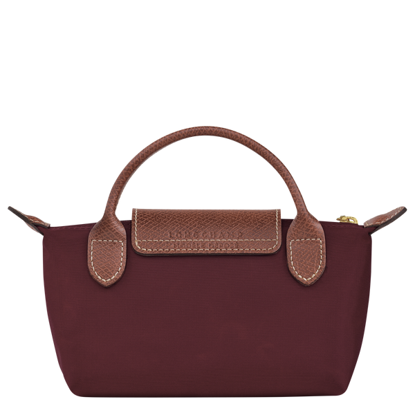 Le Pliage Original Pouch with handle Burgundy