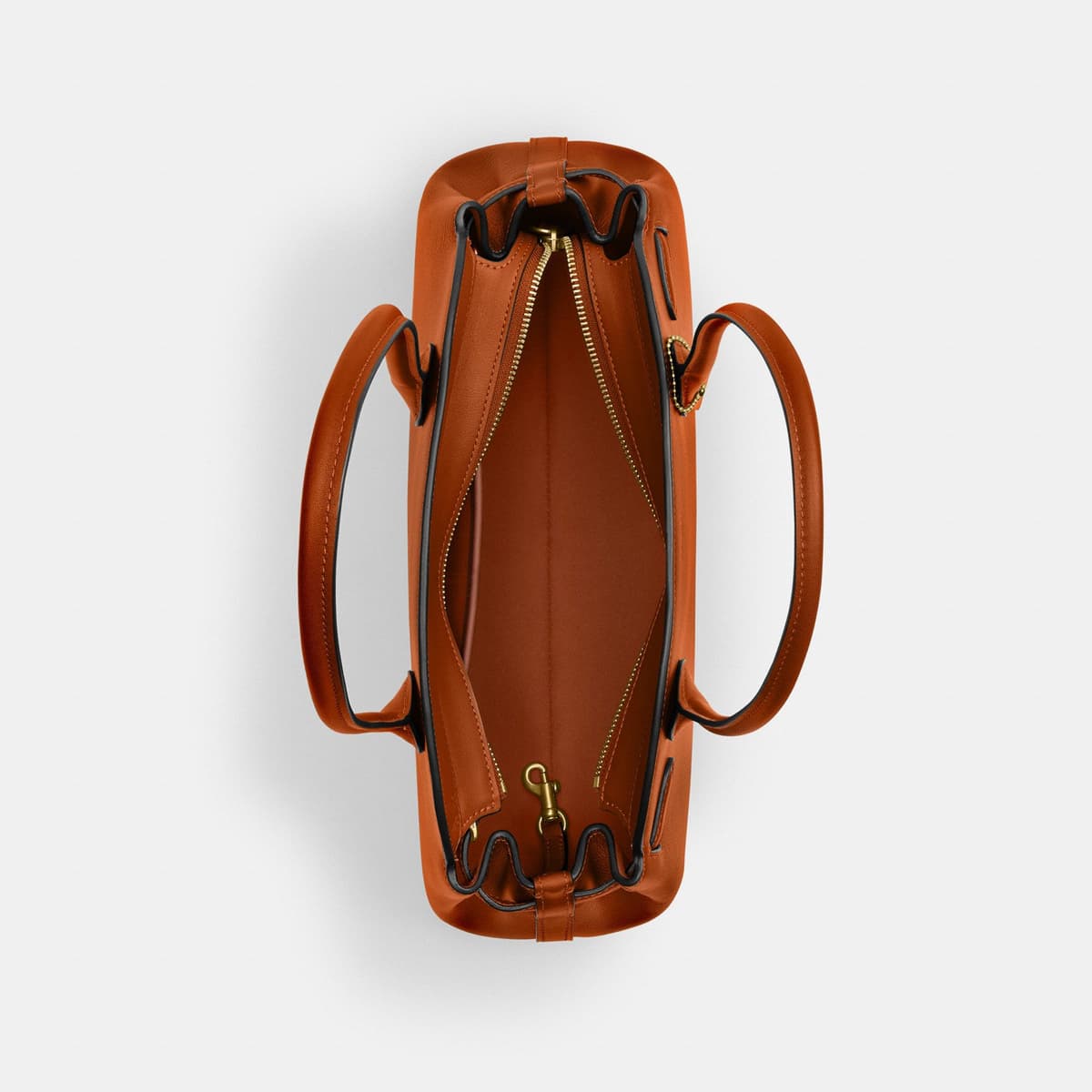 Coach Empire Carryall Bag in Brass_Turquoise - Front View - Eldaly - Thumbnail 5