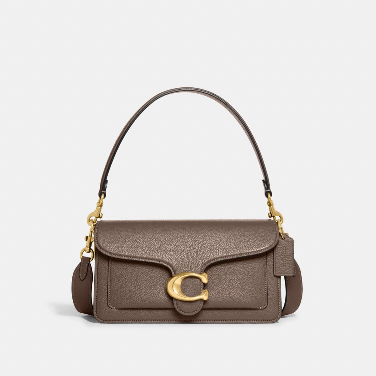 Coach Tabby Shoulder Bag 26 in Brass/Dark Stone - Eldaly