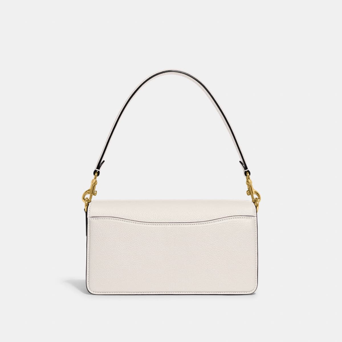 Coach Tabby Shoulder Bag 26 in Brass/Chalk - Front View - Eldaly - Thumbnail 3