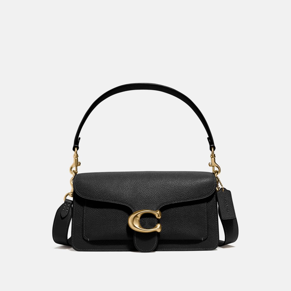 Coach Tabby Shoulder Bag 26 in Brass/Black - Eldaly