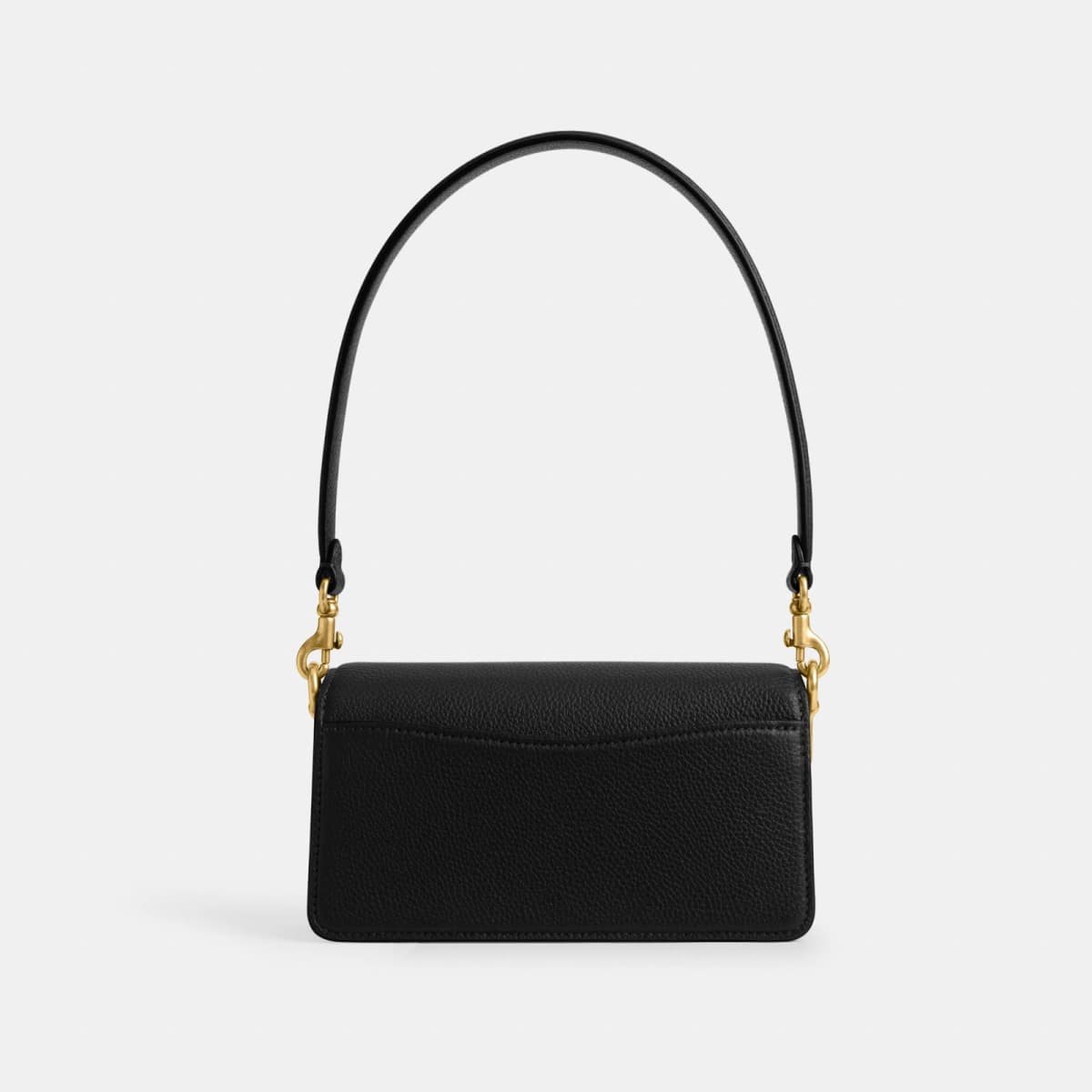 Coach Tabby Shoulder Bag 20 in Brass/Black - Leather Crossbody Bag - Eldaly - Thumbnail 3