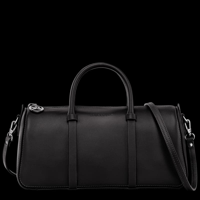 Longchamp Daylong M Handbag - Black Calfskin Leather - Eldaly - Thumbnail 2