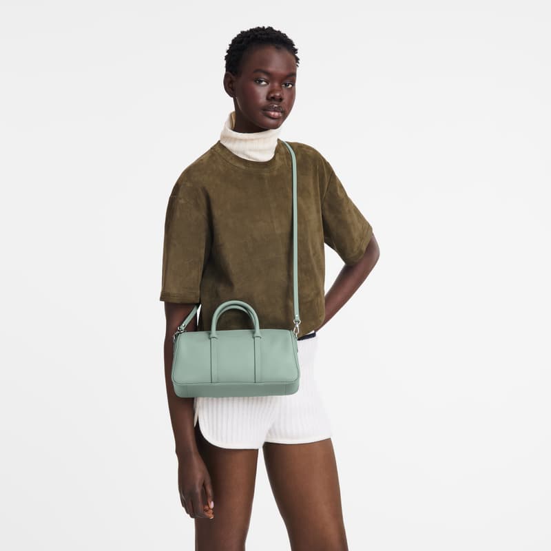 Longchamp Daylong M Handbag in Celadon color, available at Eldaly - Thumbnail 3
