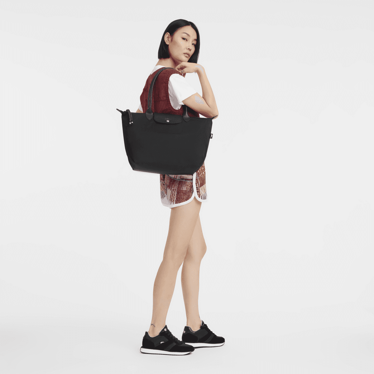 Longchamp Le Pliage Energy L Tote Bag in Black - Luxury Women's Handbag from Eldaly - Thumbnail 3