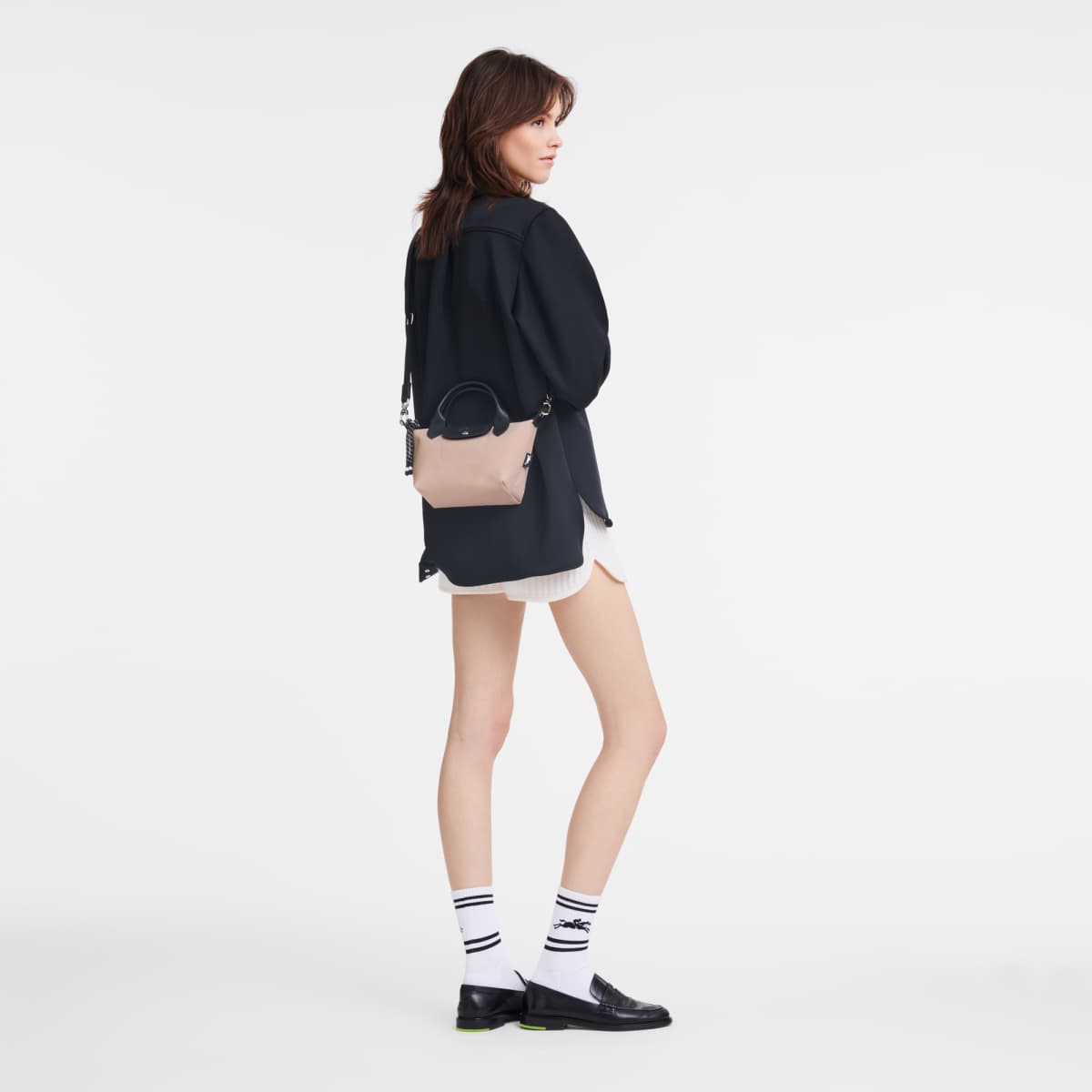 Longchamp Le Pliage Energy XS Handbag in Nude color, available at Eldaly - Thumbnail 3