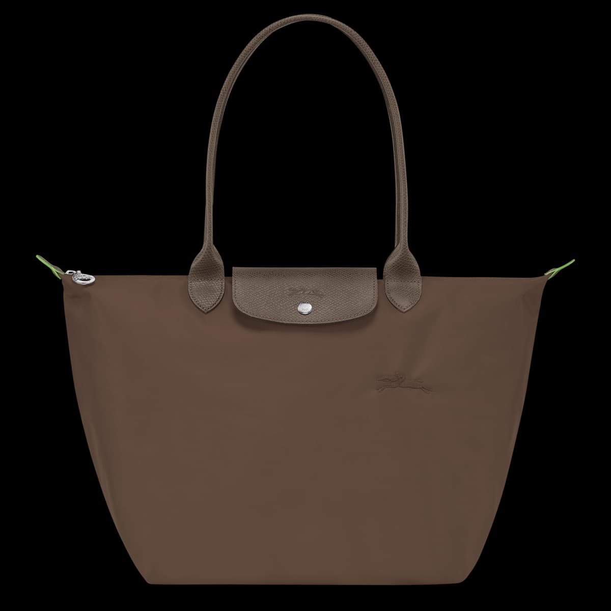 Longchamp Le Pliage Green L Tote Bag - Front View - Thumbnail 2