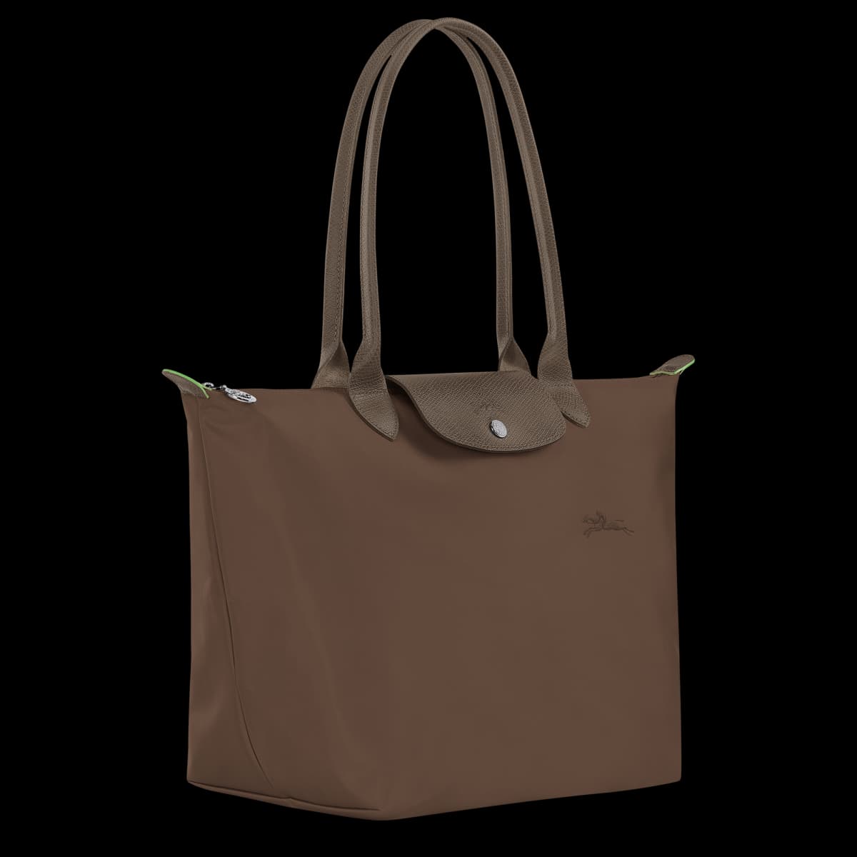 Longchamp Le Pliage Green L Tote Bag - Front View - Thumbnail 3
