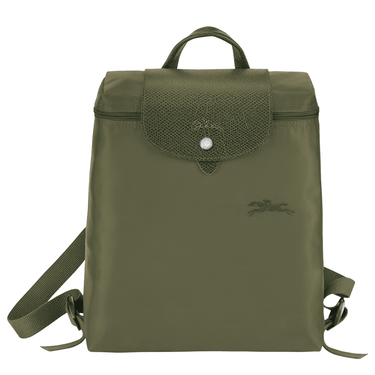 Longchamp Le Pliage Green M Backpack - Front view on Eldaly.com - Thumbnail 2