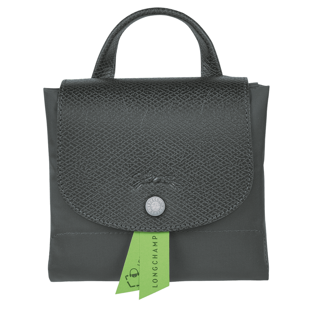 Longchamp Le Pliage Green M Backpack - Front view on eldalystore.com - Thumbnail 7