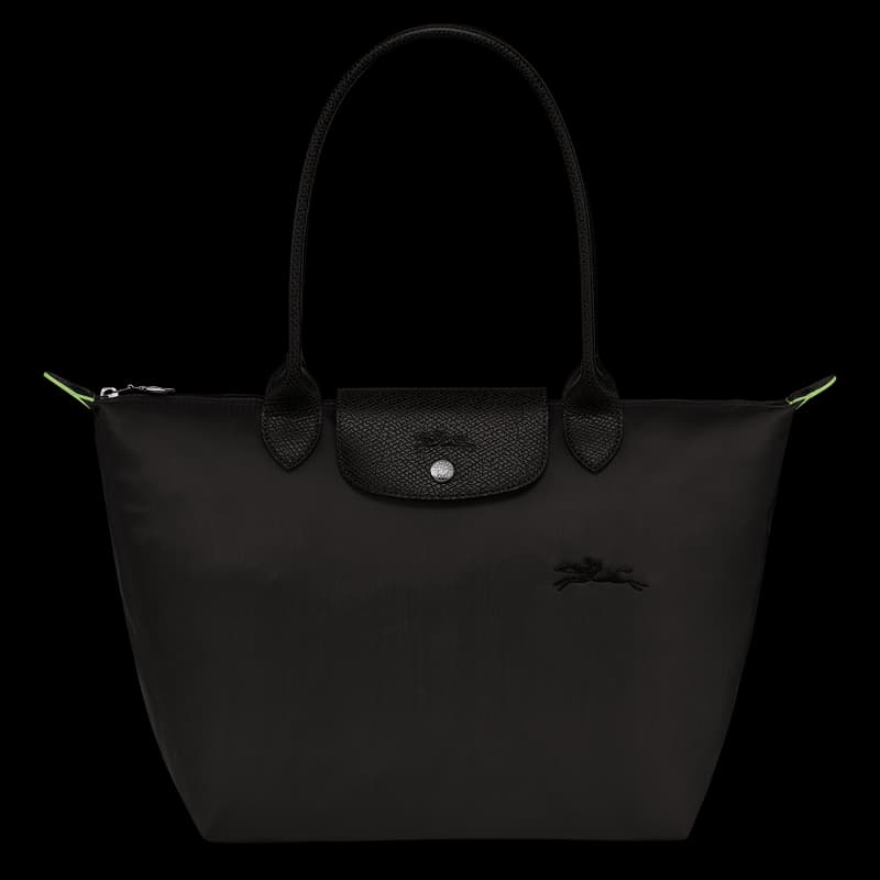 Longchamp Le Pliage Green M Tote Bag - Black - Eldaly - Thumbnail 2