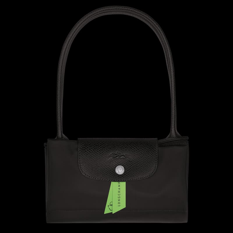 Longchamp Le Pliage Green M Tote Bag - Black - Eldaly - Thumbnail 7