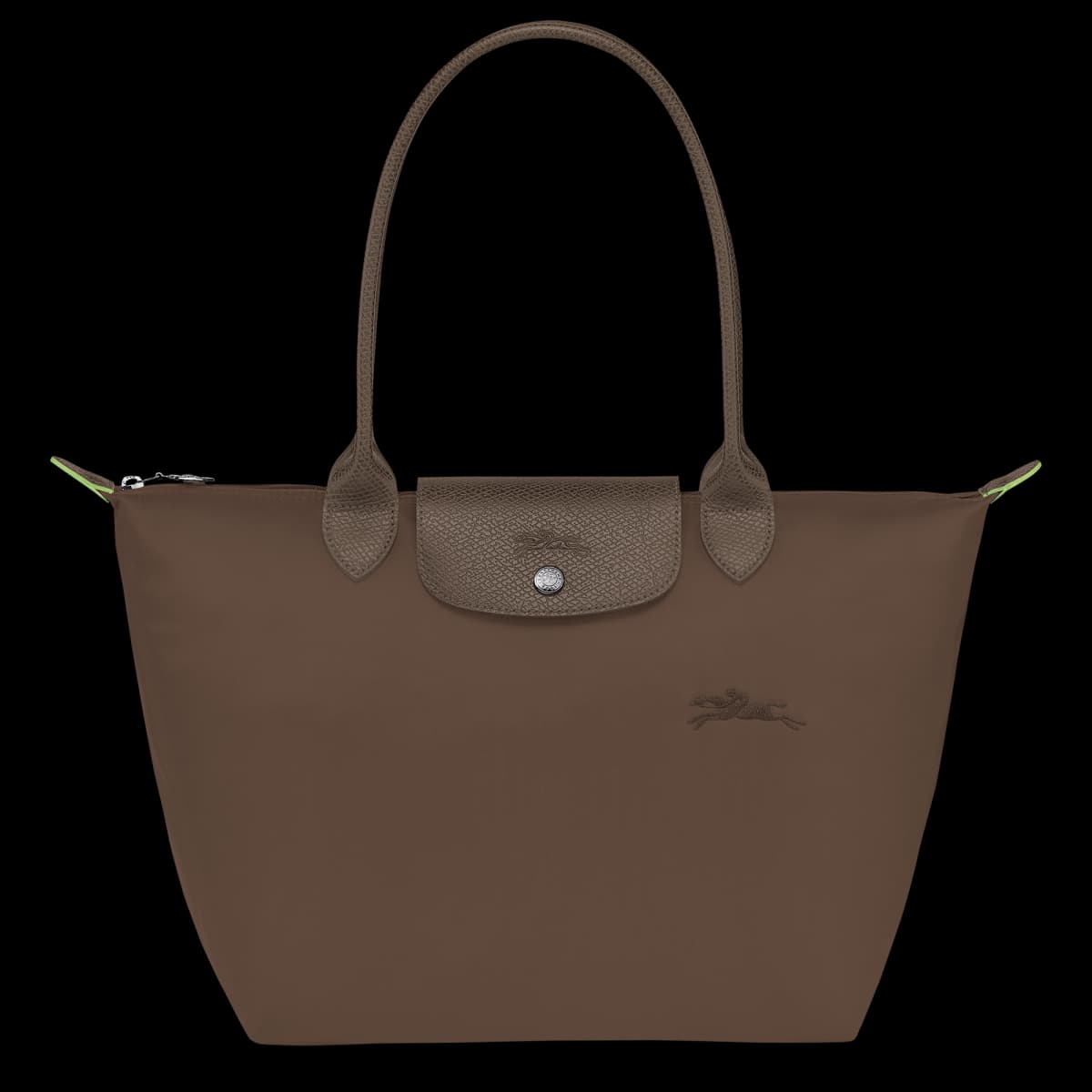 Longchamp Le Pliage Green M Tote Bag Terra - Women's Designer Handbag - Thumbnail 2