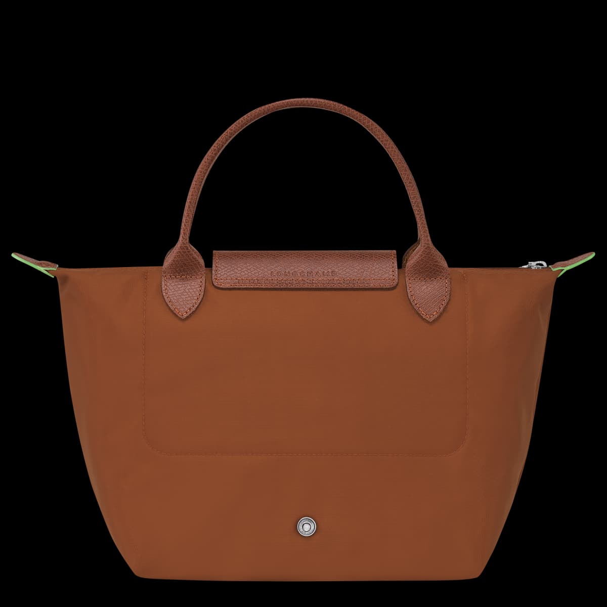 Longchamp Le Pliage Green S Handbag - Front view on a white background - Thumbnail 5