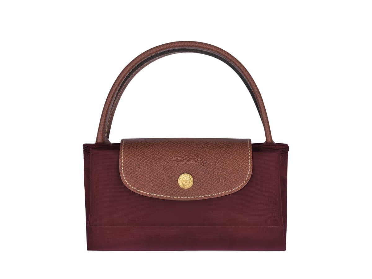 Longchamp Le Pliage Original S Handbag in Burgundy - Eldaly - Thumbnail 5