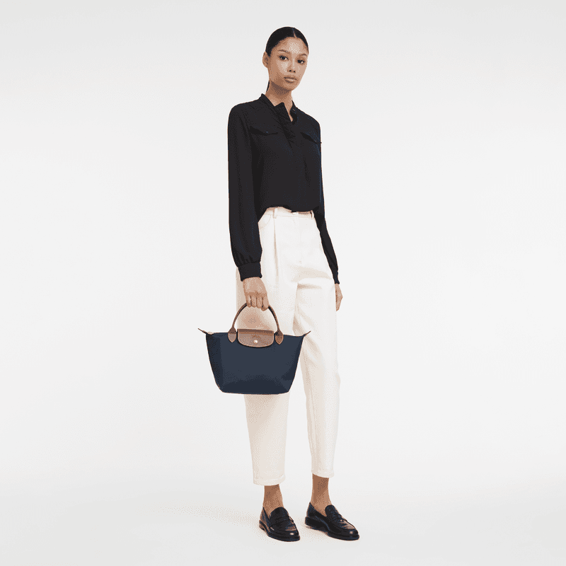 Longchamp Le Pliage Original S Handbag in Navy - Eldaly - Thumbnail 3