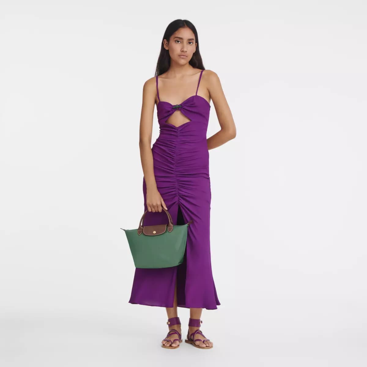 Longchamp Le Pliage Original S Handbag in Sage color - Eldaly - Thumbnail 3
