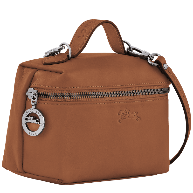 Longchamp Le Pliage Xtra XS Vanity Bag in Cognac color, available at Eldaly - Thumbnail 4
