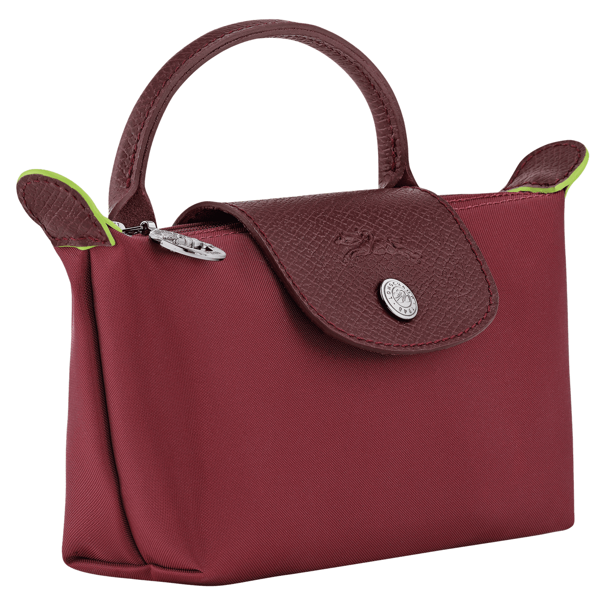 Longchamp Le Pliage Green Pouch with handle - Eldaly - Thumbnail 3