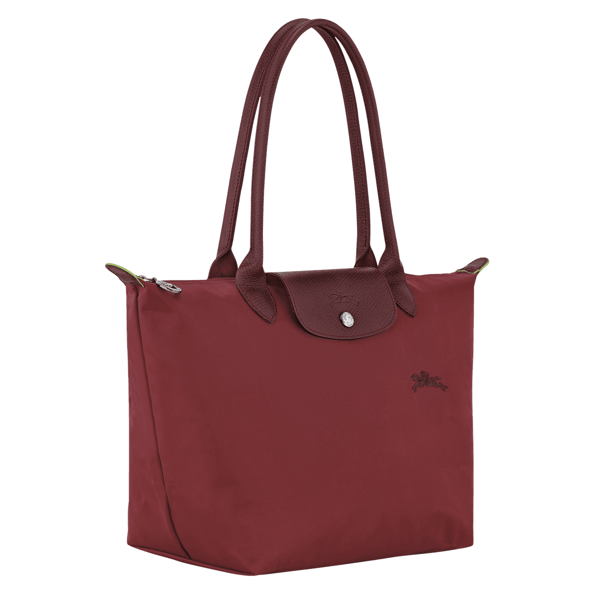 Longchamp Le Pliage Green M Tote Bag - Front View - Eldaly - Thumbnail 3