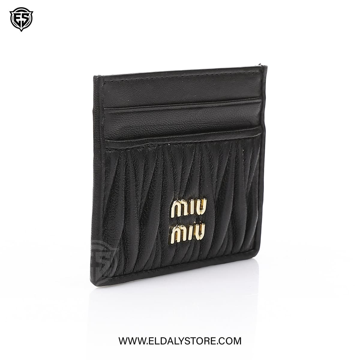 Miu Miu Matelassé card holder in quilted leather - Eldaly - Thumbnail 2