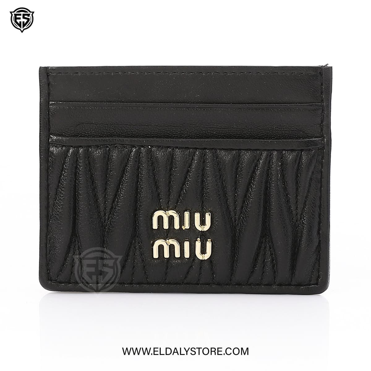 Miu Miu Matelassé card holder in quilted leather - Eldaly - Thumbnail 6