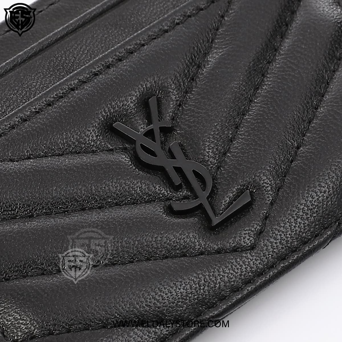 Saint Laurent Card Holder for Women - Black Leather - Eldaly - Thumbnail 6