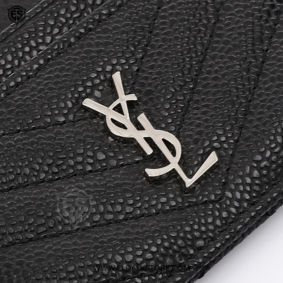 Saint Laurent Card Holder for Women - Black Leather - Eldaly - Thumbnail 6