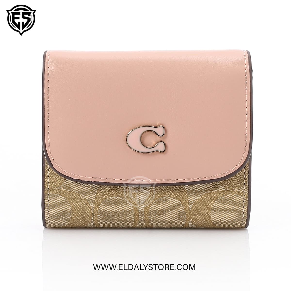 Coach Wyn Small Wallet for Women - Refined Pebble Leather - Eldaly - Thumbnail 3