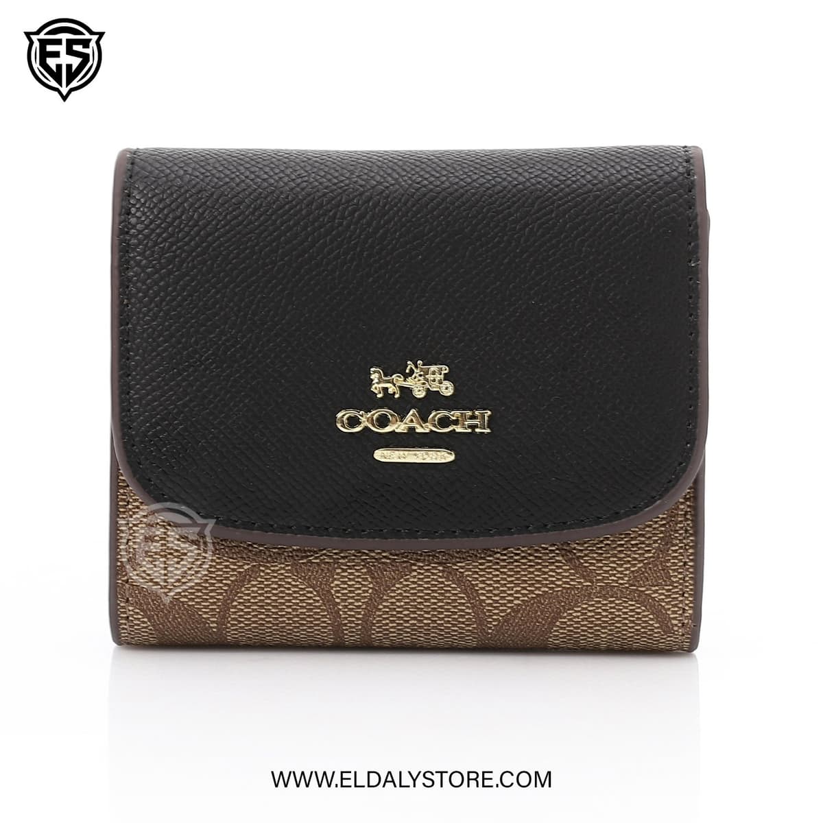 Coach Wyn Small Wallet for Women - Refined Pebble Leather - Eldaly - Thumbnail 3
