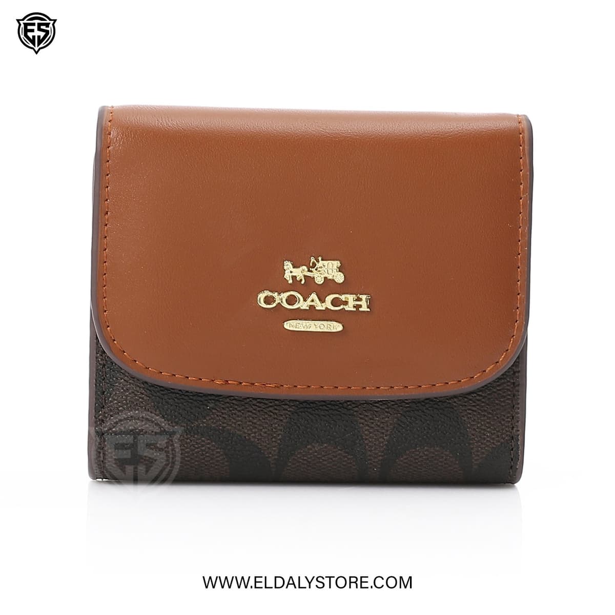Coach Wyn Small Wallet for Women - Refined Leather Card Holder - Eldaly - Thumbnail 3