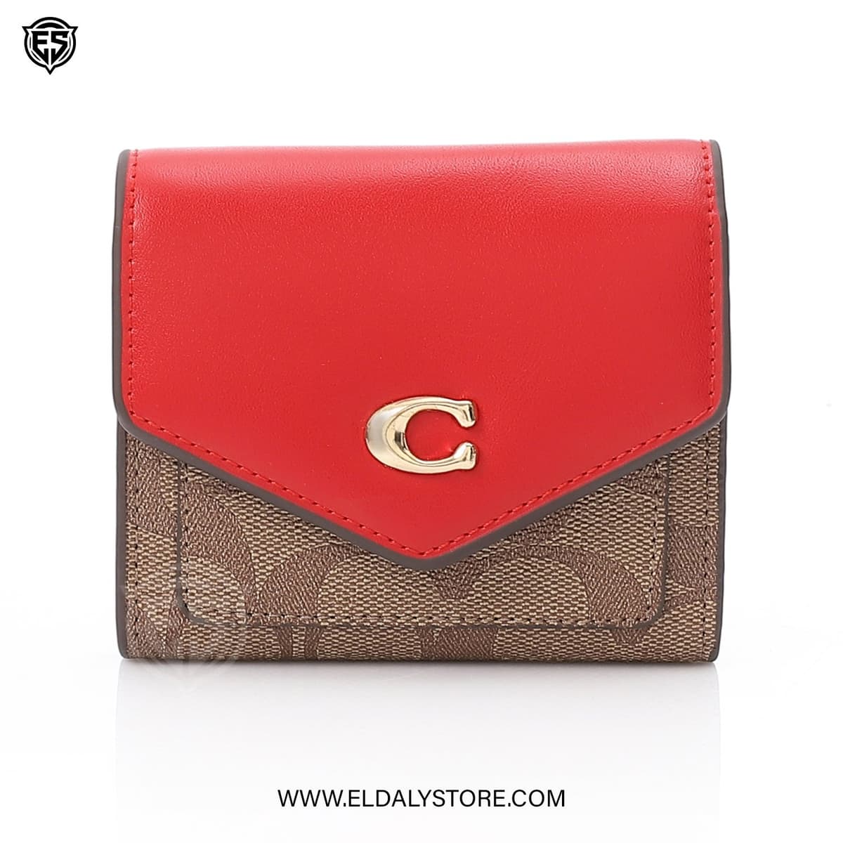 Coach Wyn Small Wallet for Women - Refined Pebble Leather - Eldaly - Thumbnail 4