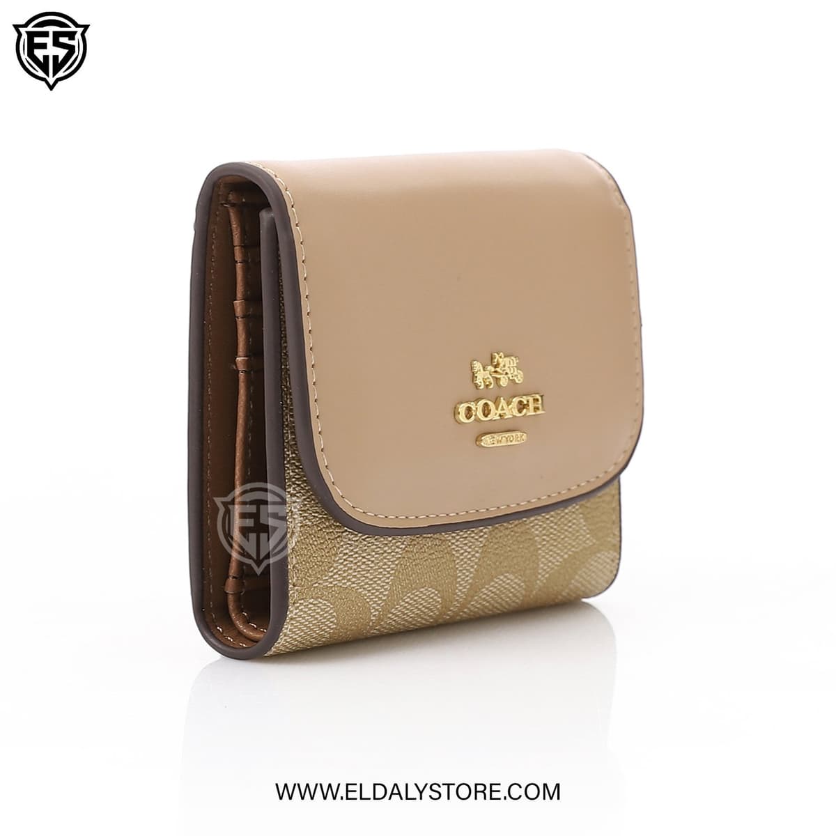 Coach Wyn Small Wallet for Women - Refined Pebble Leather - Eldaly - Thumbnail 4