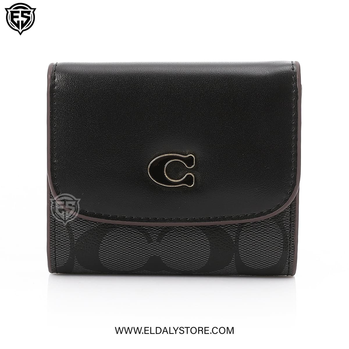 Coach Wyn Small Wallet for Women - Black Leather - Eldaly - Thumbnail 3